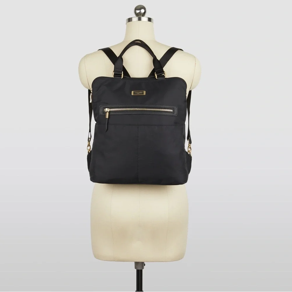 Baggallini Jessica Unisex Water Resistant Convertible Backpack RFID Anti Theft